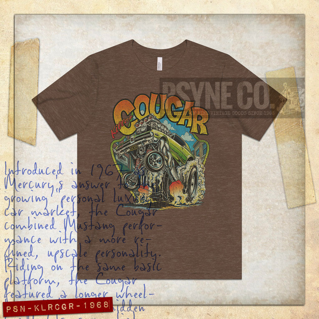 Killer Cougar 1968 Vintage Men's T-Shirt