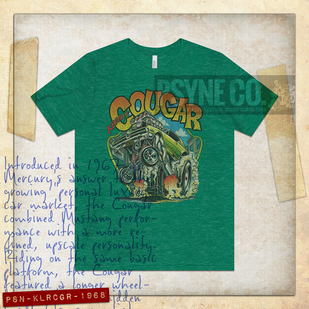 Killer Cougar 1968 Vintage Men's T-Shirt