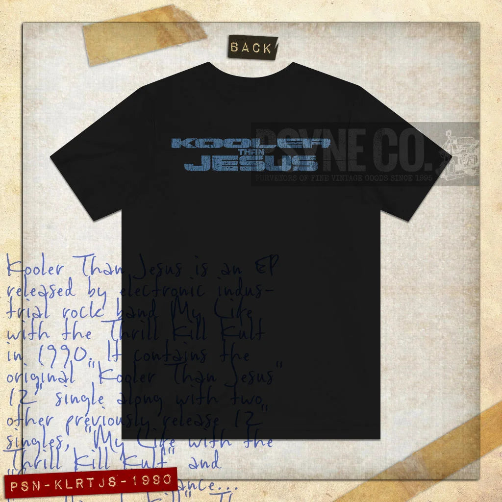 Kooler Than Jesus 1990 F/B Vintage Men's T-Shirt