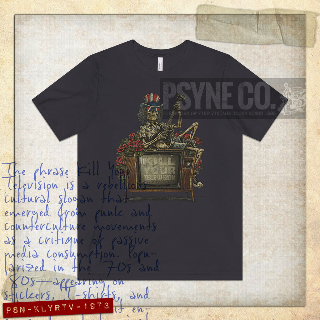 Kill Your Television 1973 Vintage Men's T-Shirt