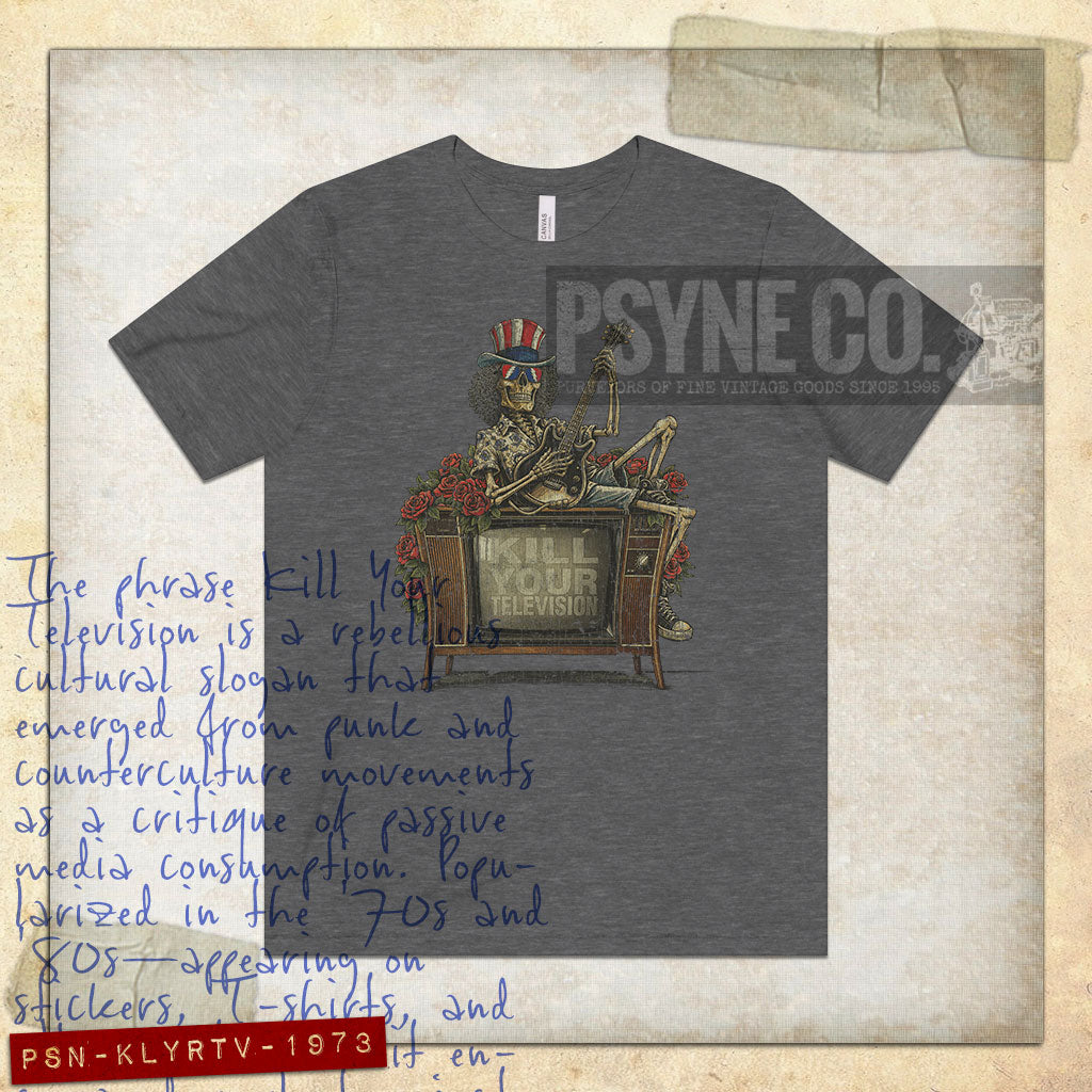 Kill Your Television 1973 Vintage Men's T-Shirt