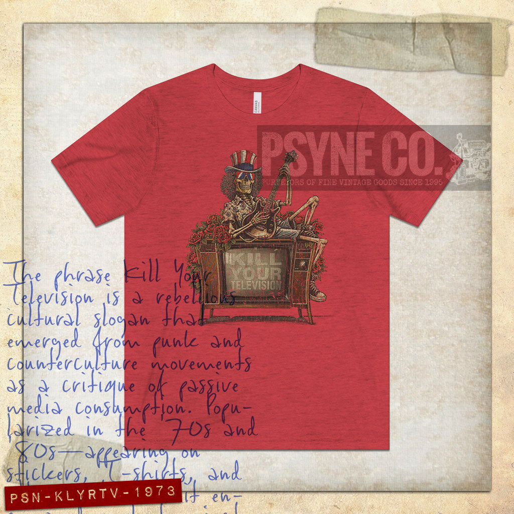 Kill Your Television 1973 Vintage Men's T-Shirt