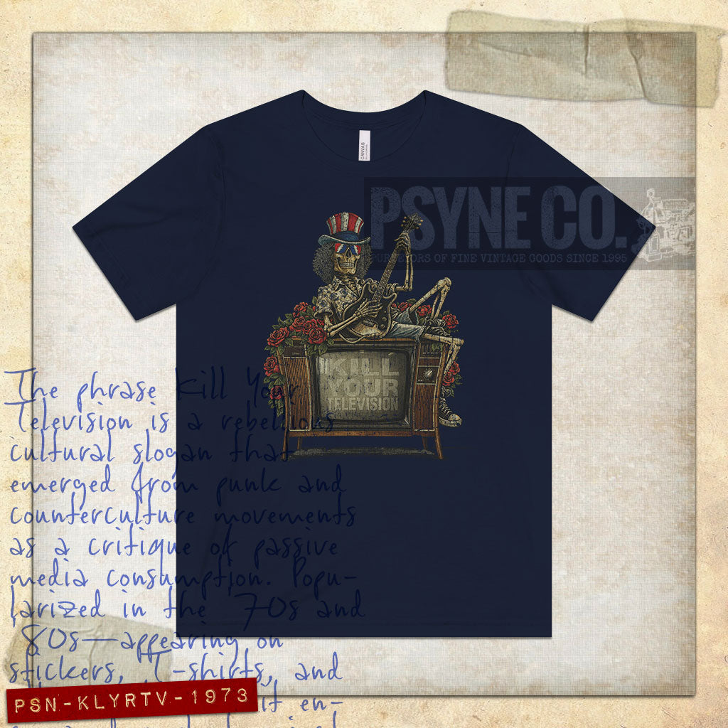 Kill Your Television 1973 Vintage Men's T-Shirt