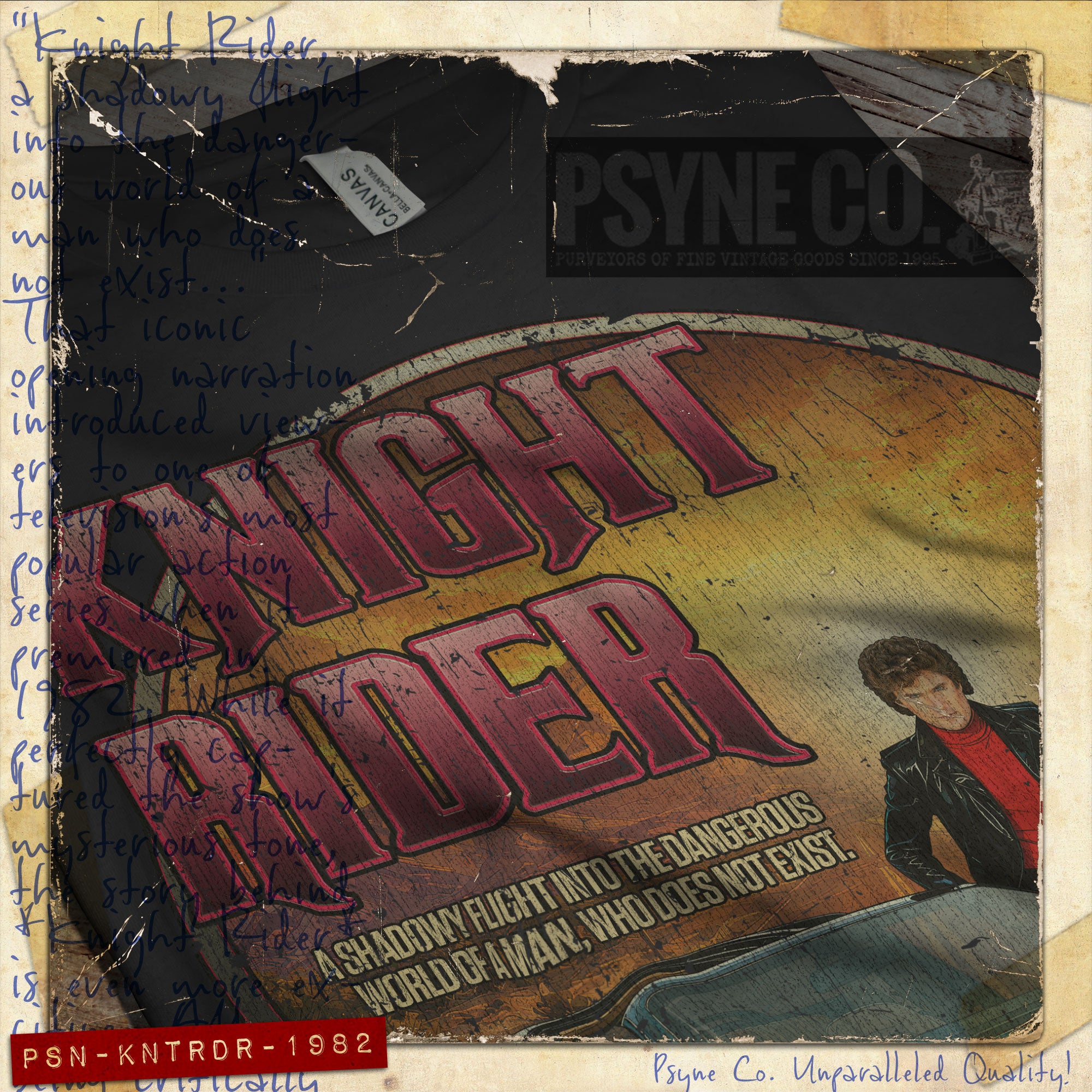 Knight Rider 1982 Vintage Men’s T-Shirt