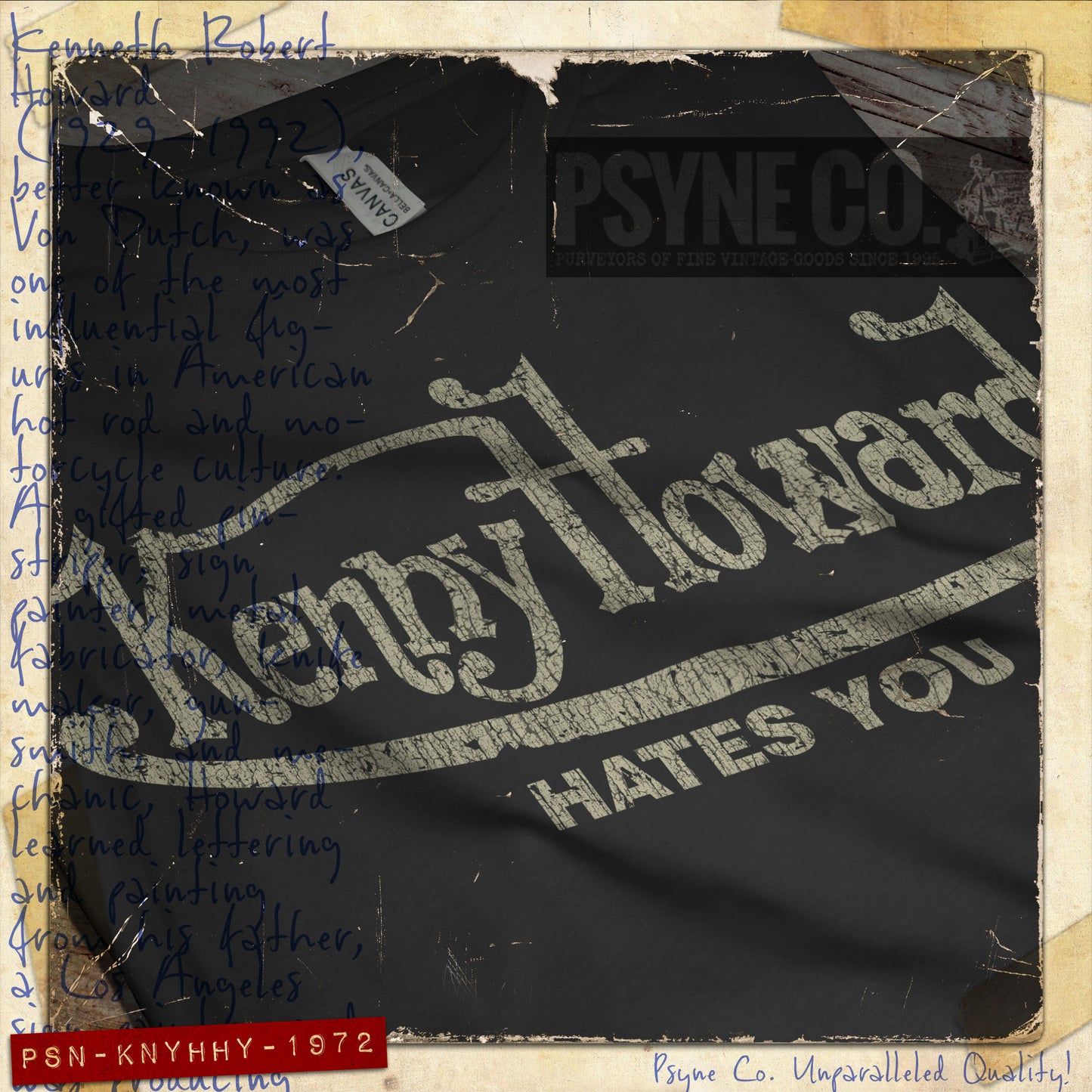 Kenny Howard Hates You 1992 Vintage Men’s T-Shirt