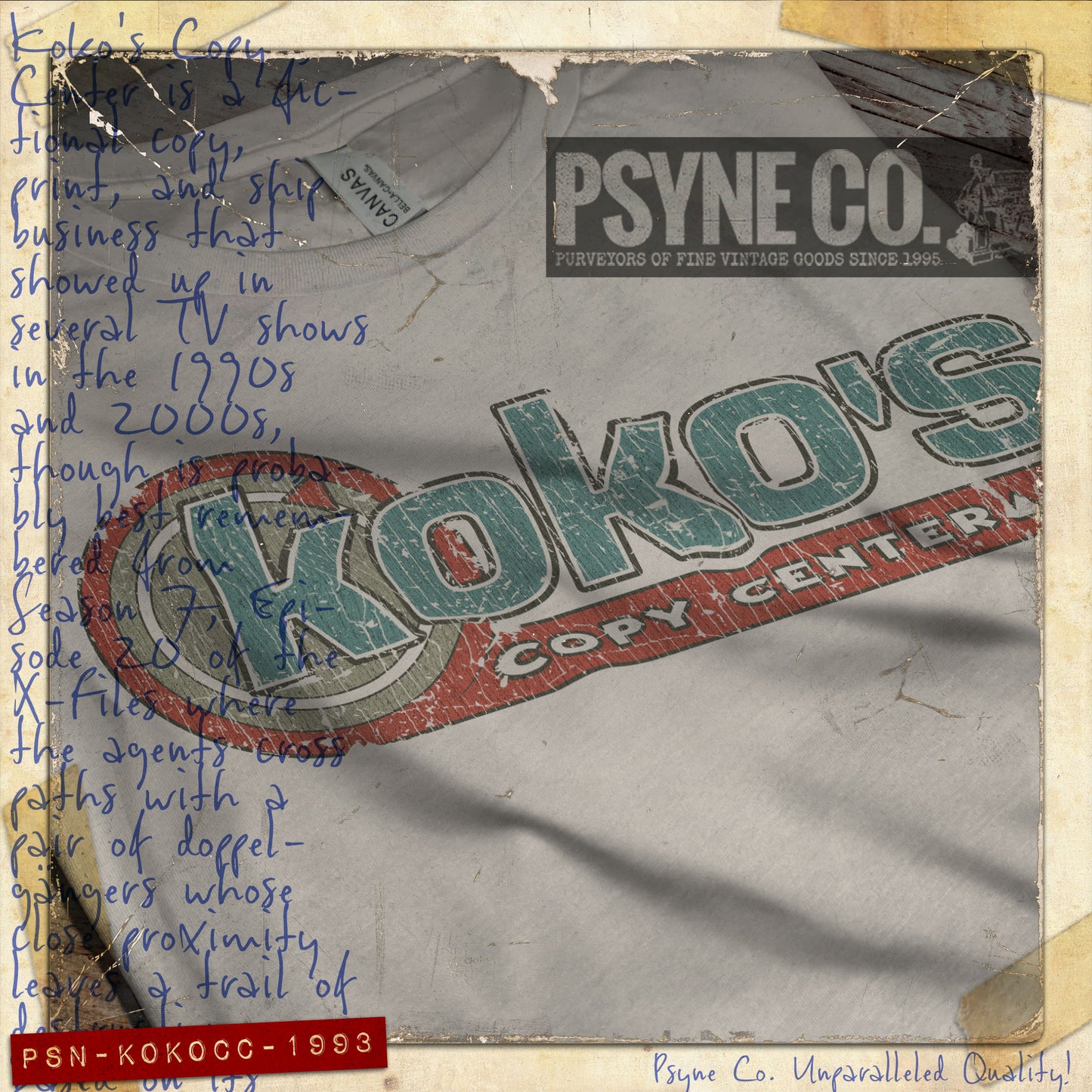 Koko's Copy Center 1993 Vintage Men's T-Shirt