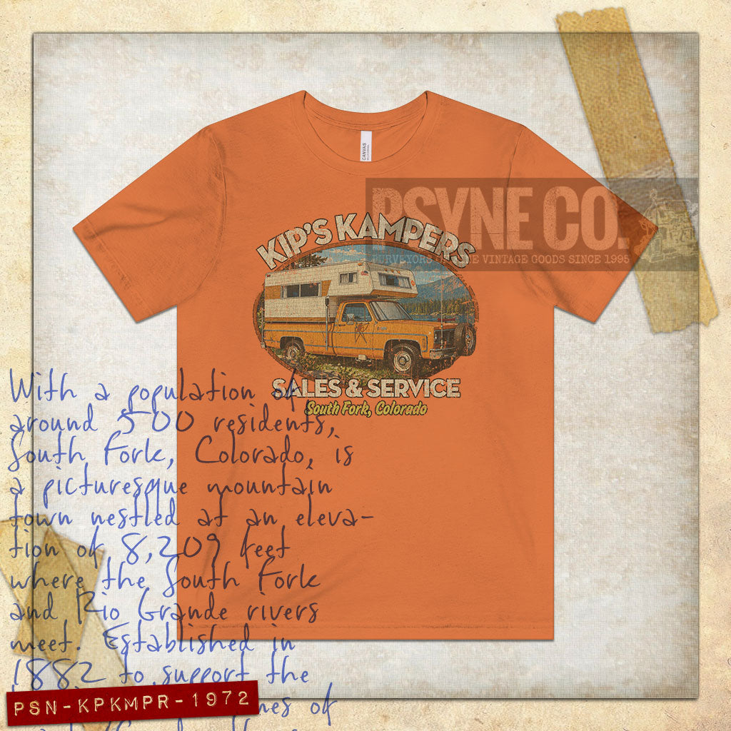 Kip’s Kampers 1972 Vintage Men's T-Shirt