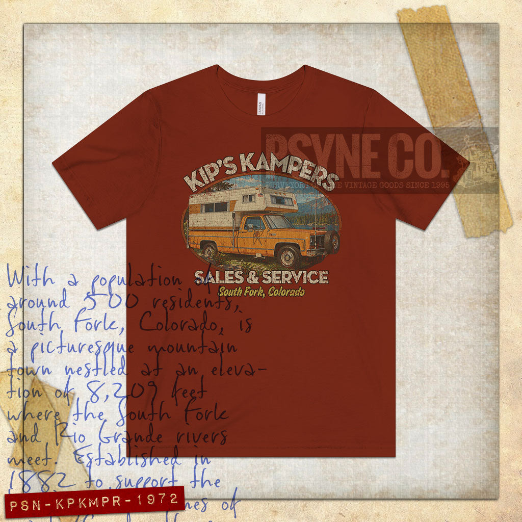 Kip’s Kampers 1972 Vintage Men's T-Shirt
