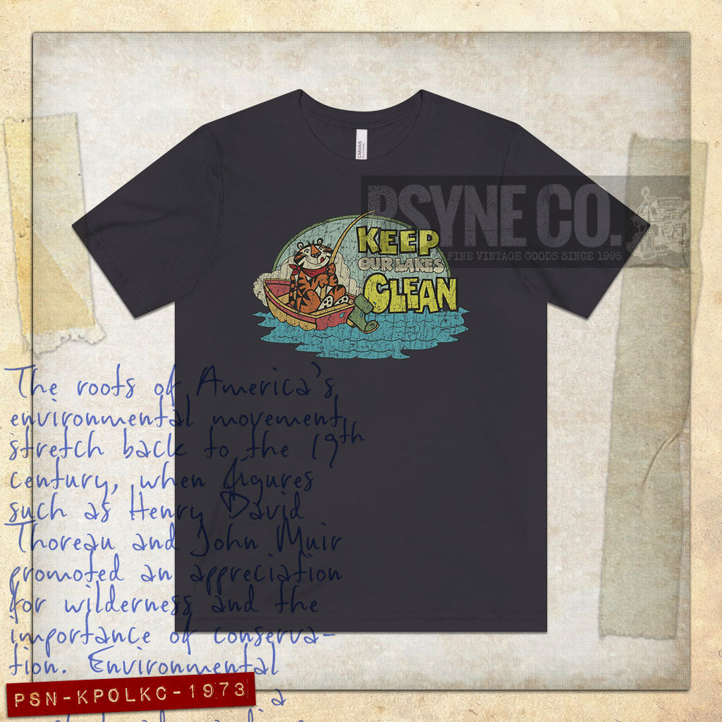 Keep Our Lakes Clean 1973 Vintage Men's T-Shirt