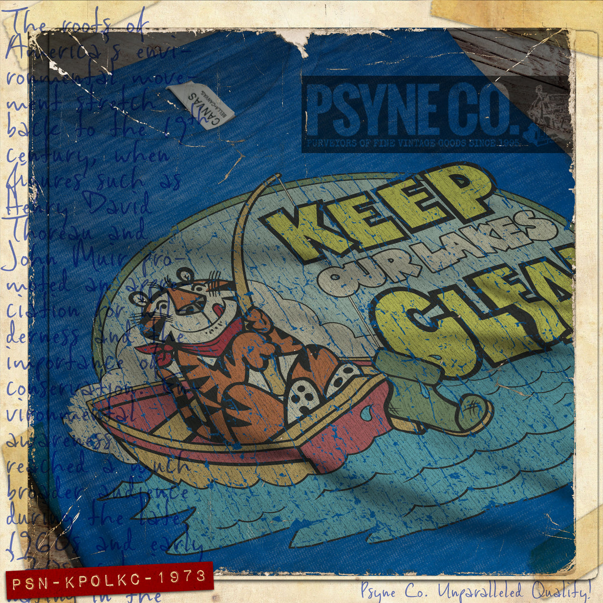 Keep Our Lakes Clean 1973 Vintage Men's T-Shirt