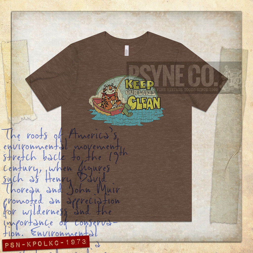 Keep Our Lakes Clean 1973 Vintage Men's T-Shirt