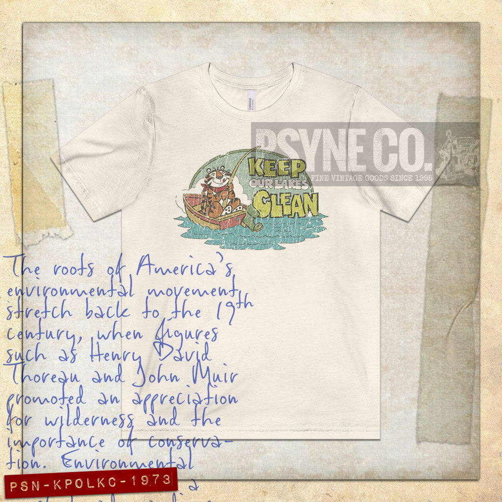 Keep Our Lakes Clean 1973 Vintage Men's T-Shirt