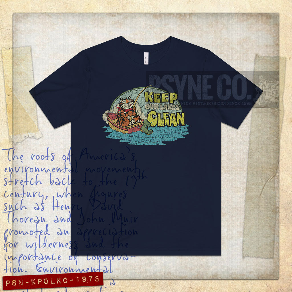 Keep Our Lakes Clean 1973 Vintage Men's T-Shirt