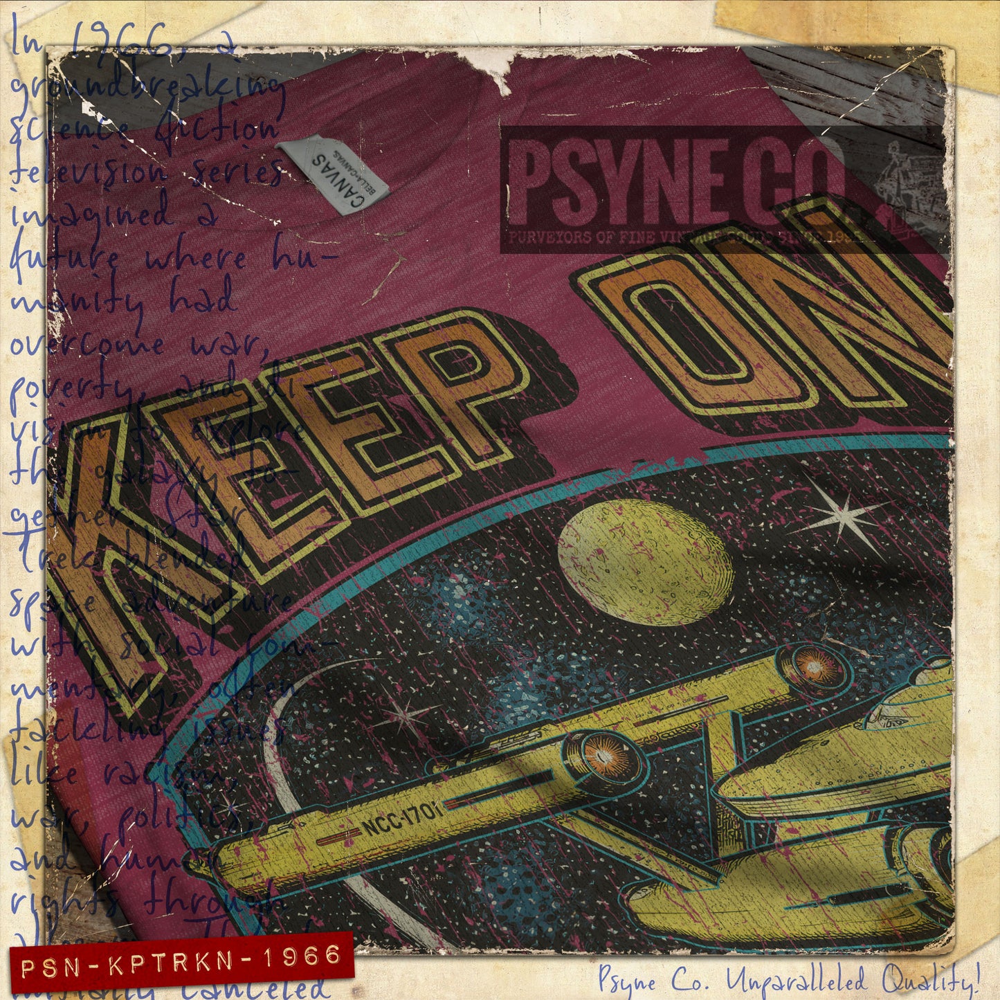 Keep on Trekkin' 1966 Vintage Men's T-Shirt