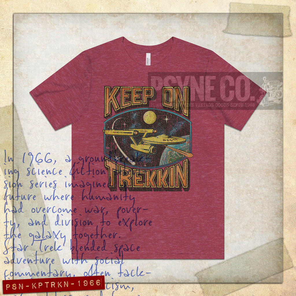 Keep on Trekkin' 1966 Vintage Men's T-Shirt