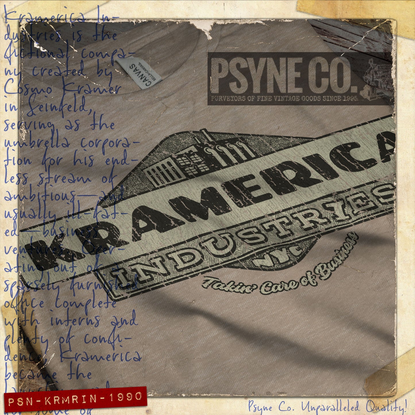 Kramerica Industries 1990 Vintage Men’s T-Shirt