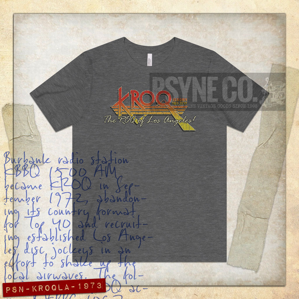 KROQ Los Angeles 1973 Vintage Men's T-Shirt