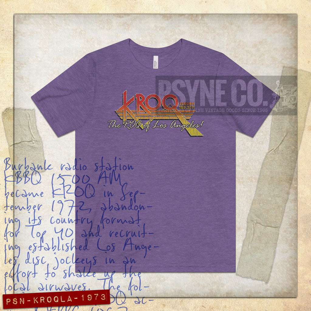 KROQ Los Angeles 1973 Vintage Men's T-Shirt