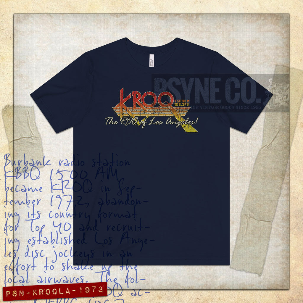 KROQ Los Angeles 1973 Vintage Men's T-Shirt