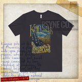 Kansas America's Heartland 1978 Vintage Men's T-Shirt