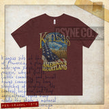 Kansas America's Heartland 1978 Vintage Men's T-Shirt