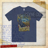 Kansas America's Heartland 1978 Vintage Men's T-Shirt