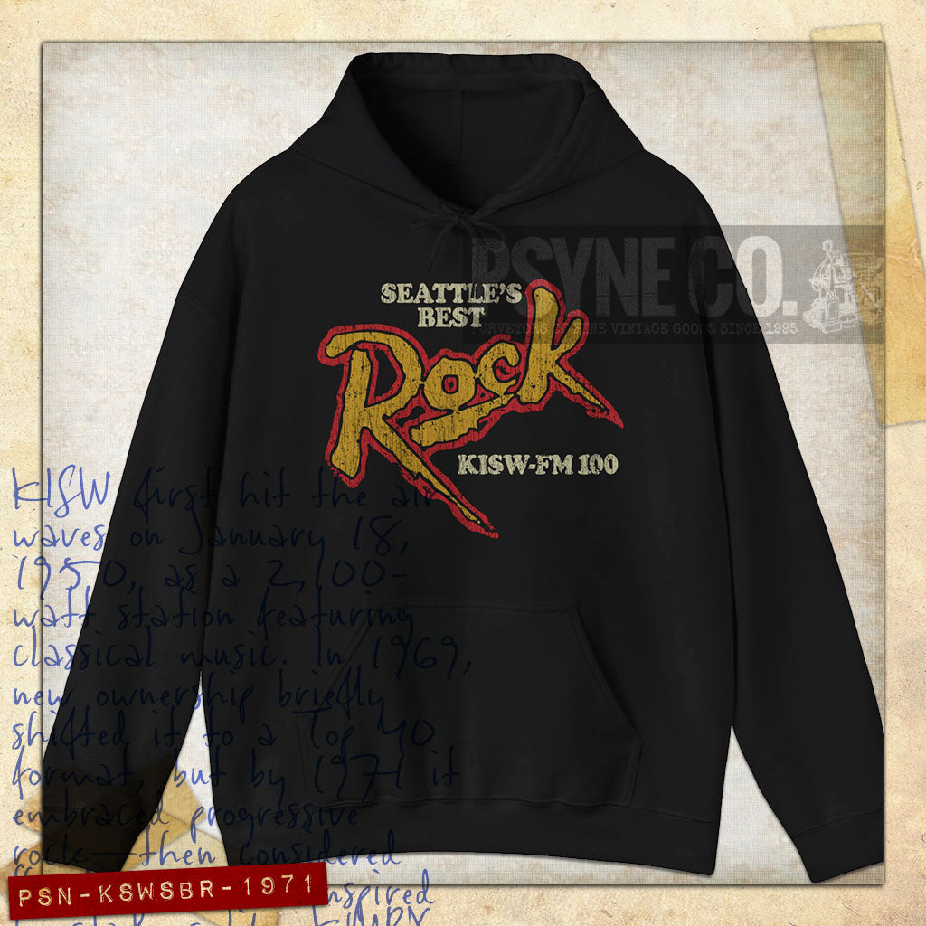Seattle's Best Rock 1971 Vintage Men's Hoodie