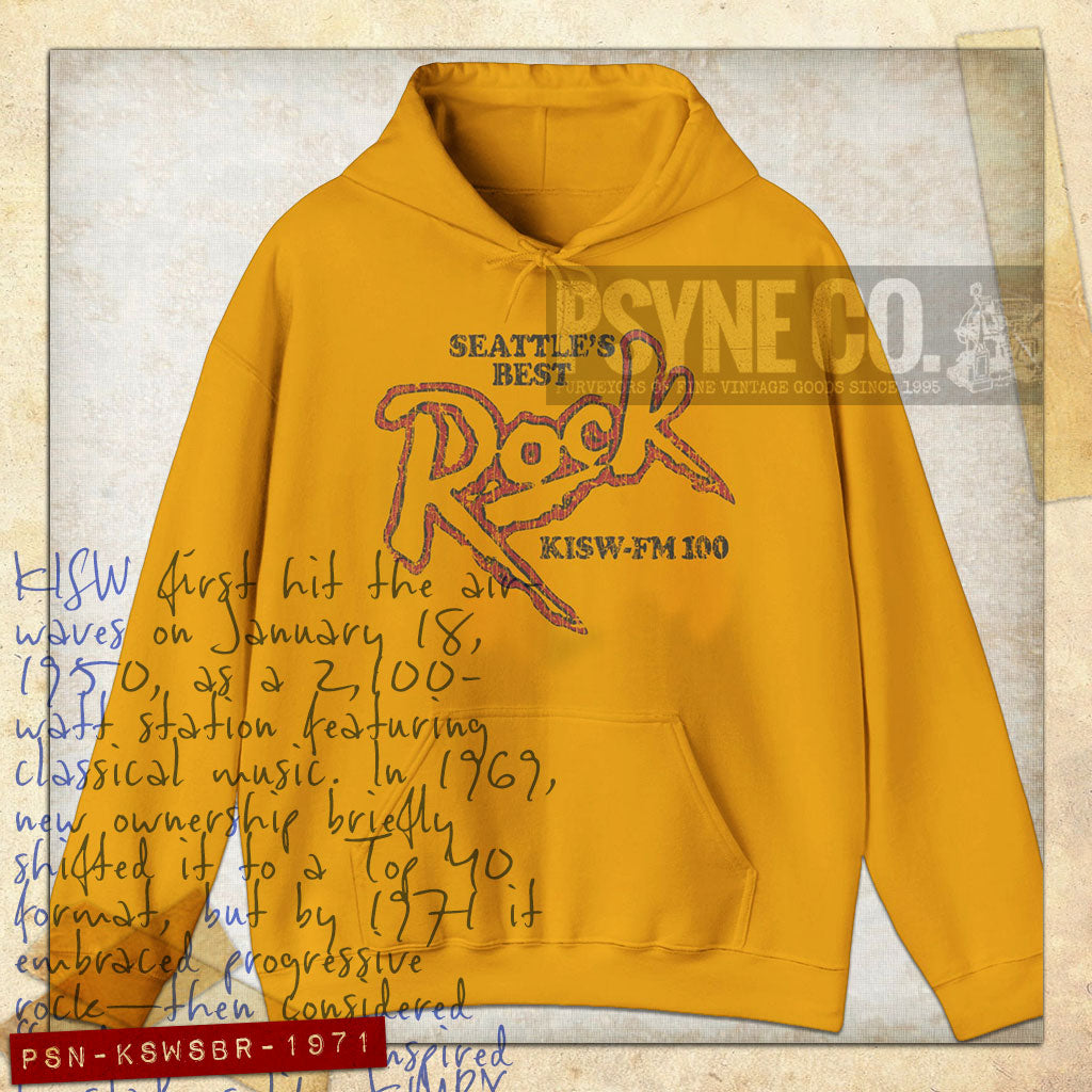Seattle's Best Rock 1971 Vintage Men's Hoodie