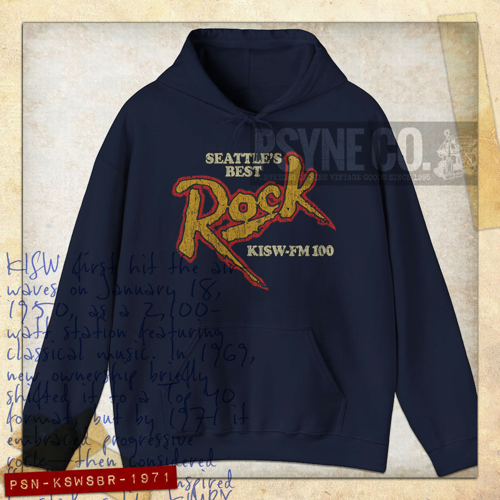 Seattle's Best Rock 1971 Vintage Men's Hoodie