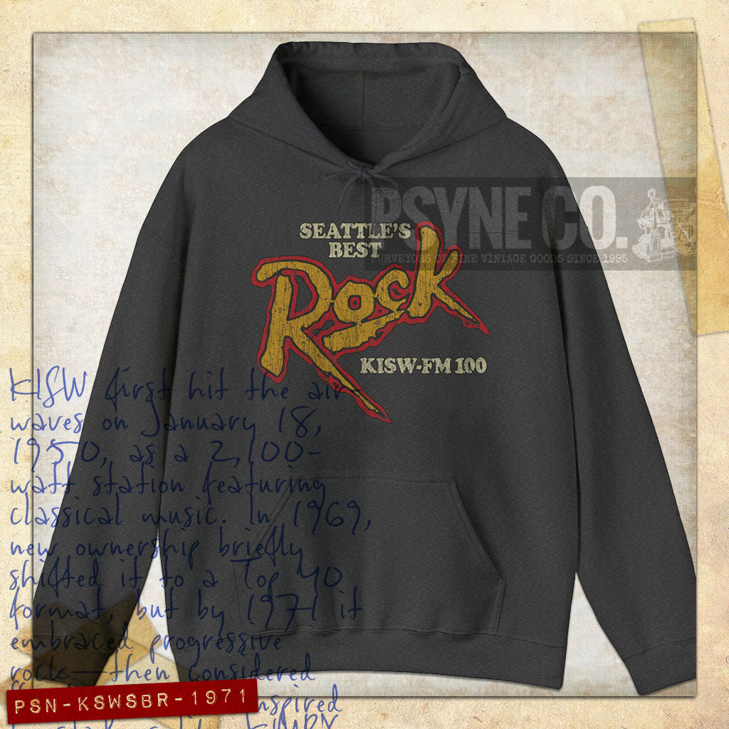 Seattle's Best Rock 1971 Vintage Men's Hoodie