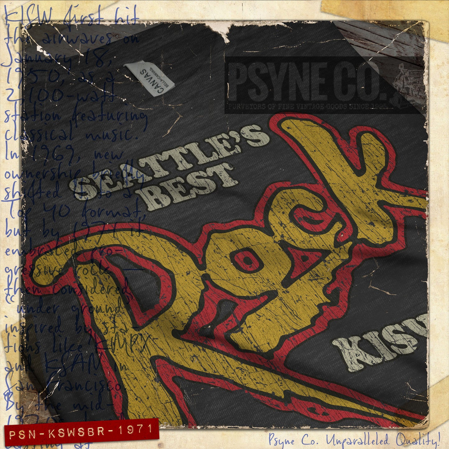 Seattle's Best Rock 1971 Vintage Men's T-Shirt