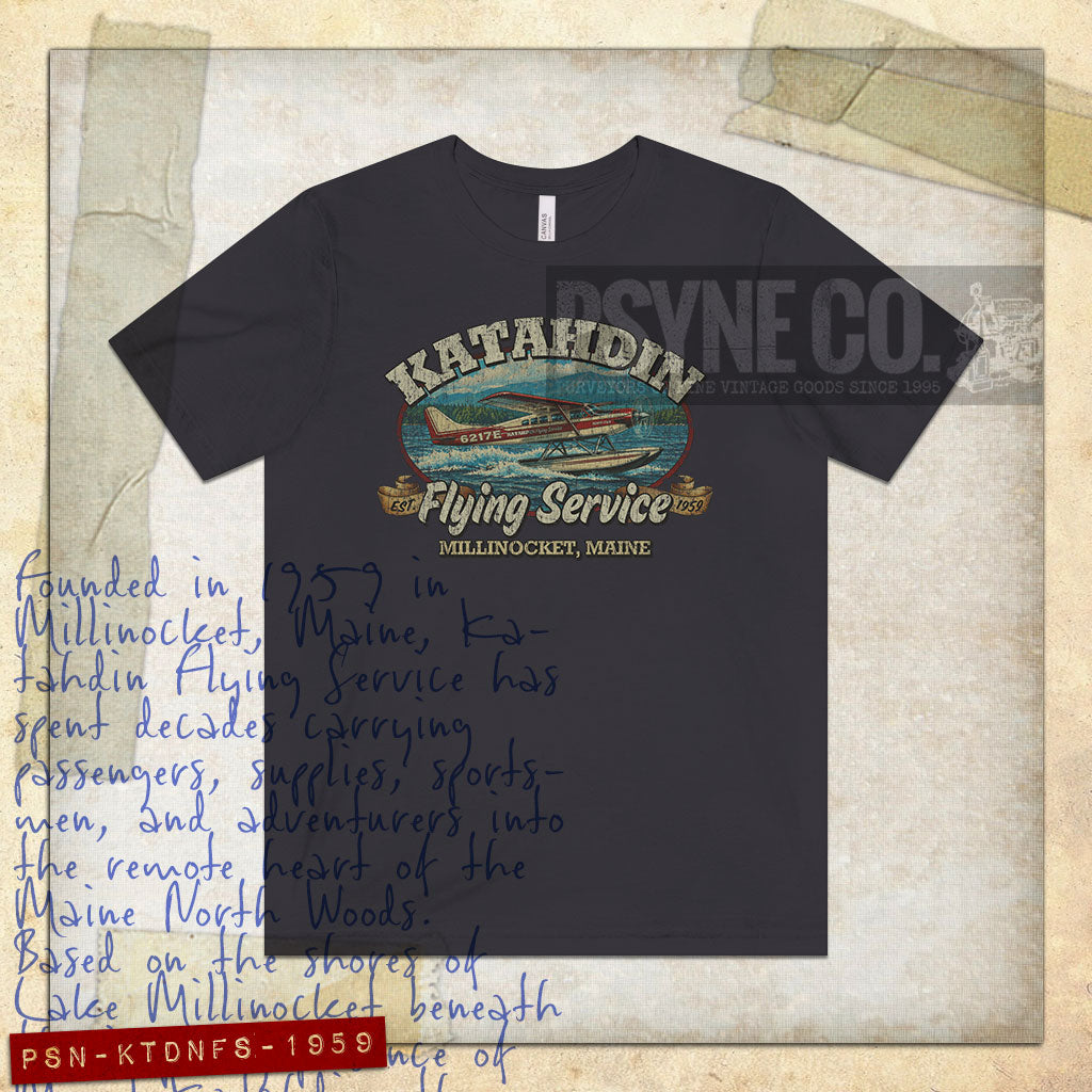 Katahdin Flying Service 1959 Vintage Men's T-Shirt