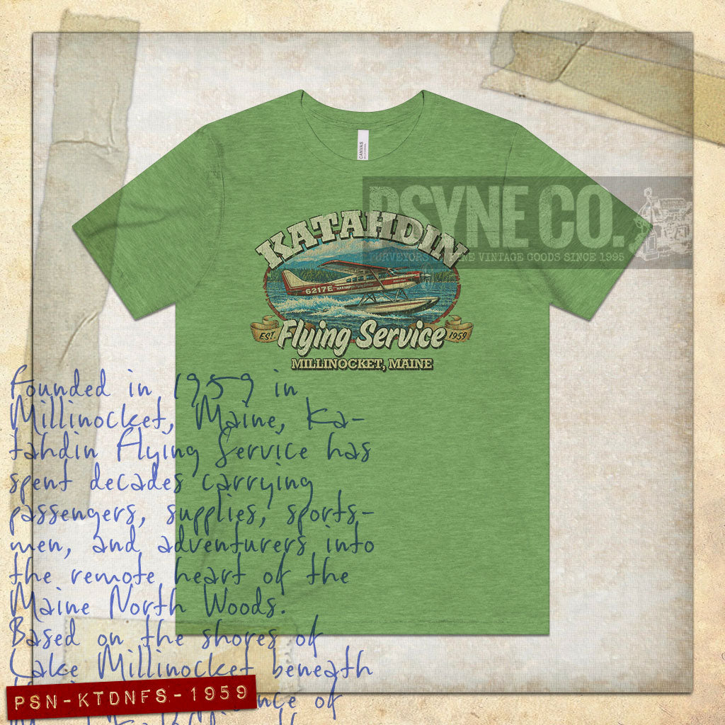 Katahdin Flying Service 1959 Vintage Men's T-Shirt