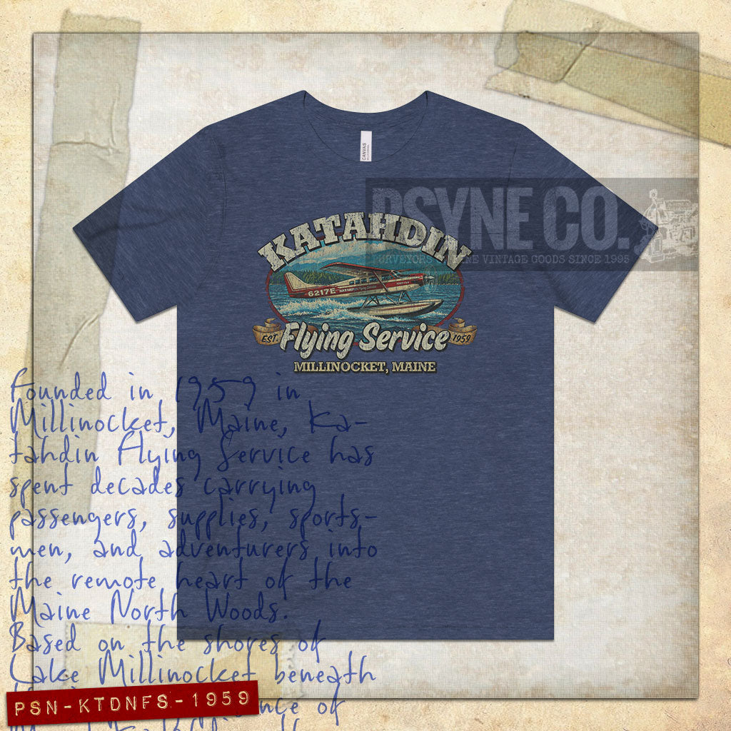 Katahdin Flying Service 1959 Vintage Men's T-Shirt