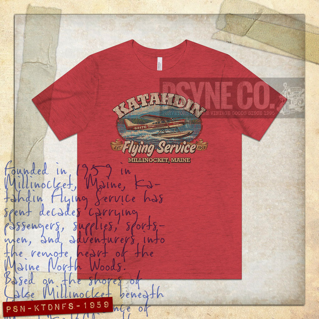 Katahdin Flying Service 1959 Vintage Men's T-Shirt