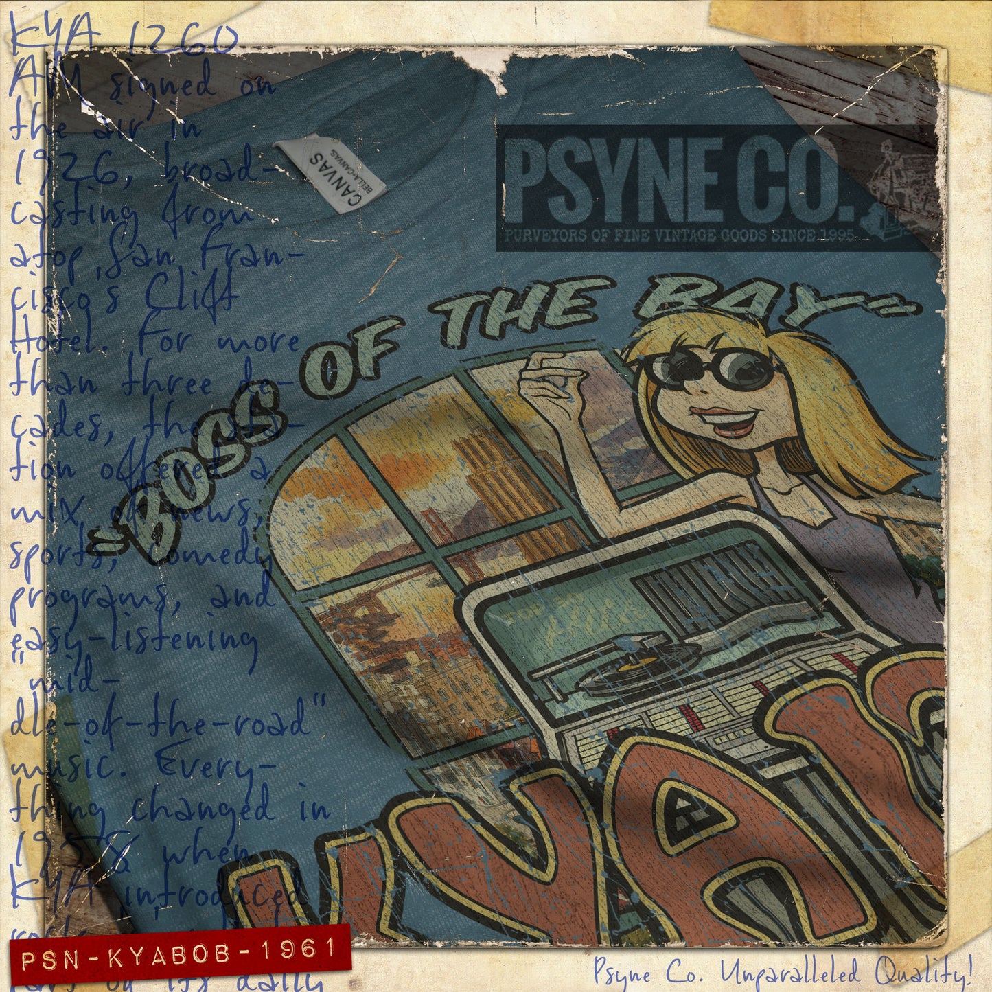 KYA 1260 Boss of the Bay 1961 Vintage Men’s T-Shirt