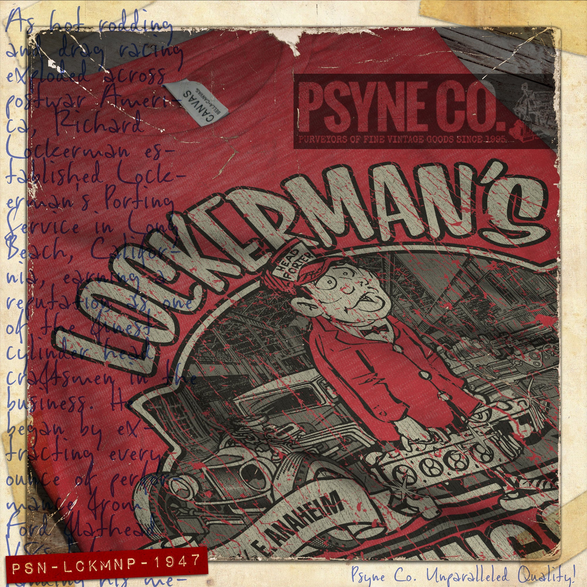 Lockerman’s Porting Service 1947 Vintage Men's T-Shirt