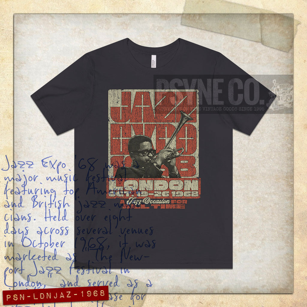 London Jazz Expo 1968 Vintage Men's T-Shirt