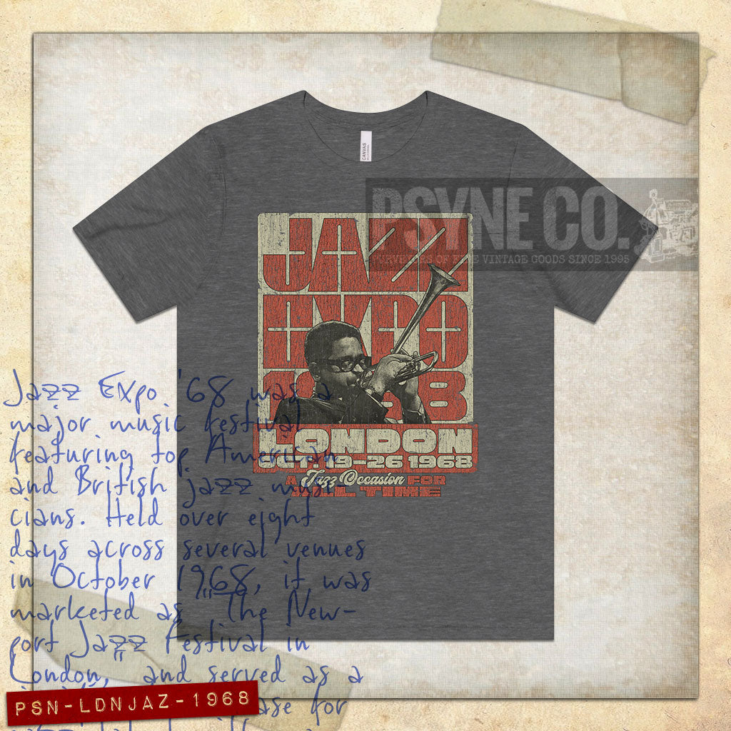 London Jazz Expo 1968 Vintage Men's T-Shirt