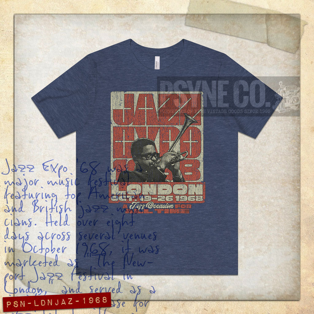 London Jazz Expo 1968 Vintage Men's T-Shirt