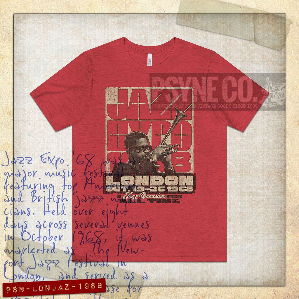 London Jazz Expo 1968 Vintage Men's T-Shirt