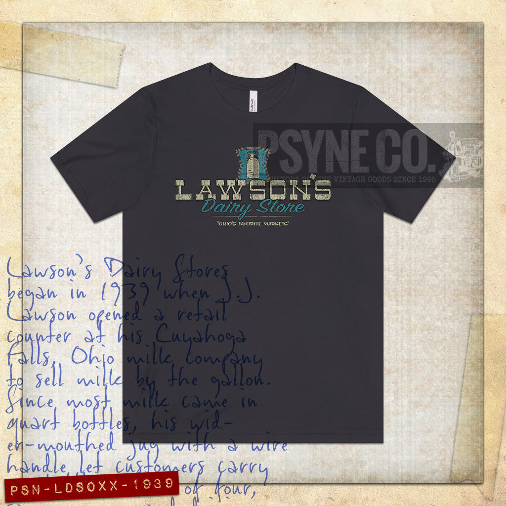 Lawson's Dairy Store Ohio 1939 Vintage Men's T-Shirt