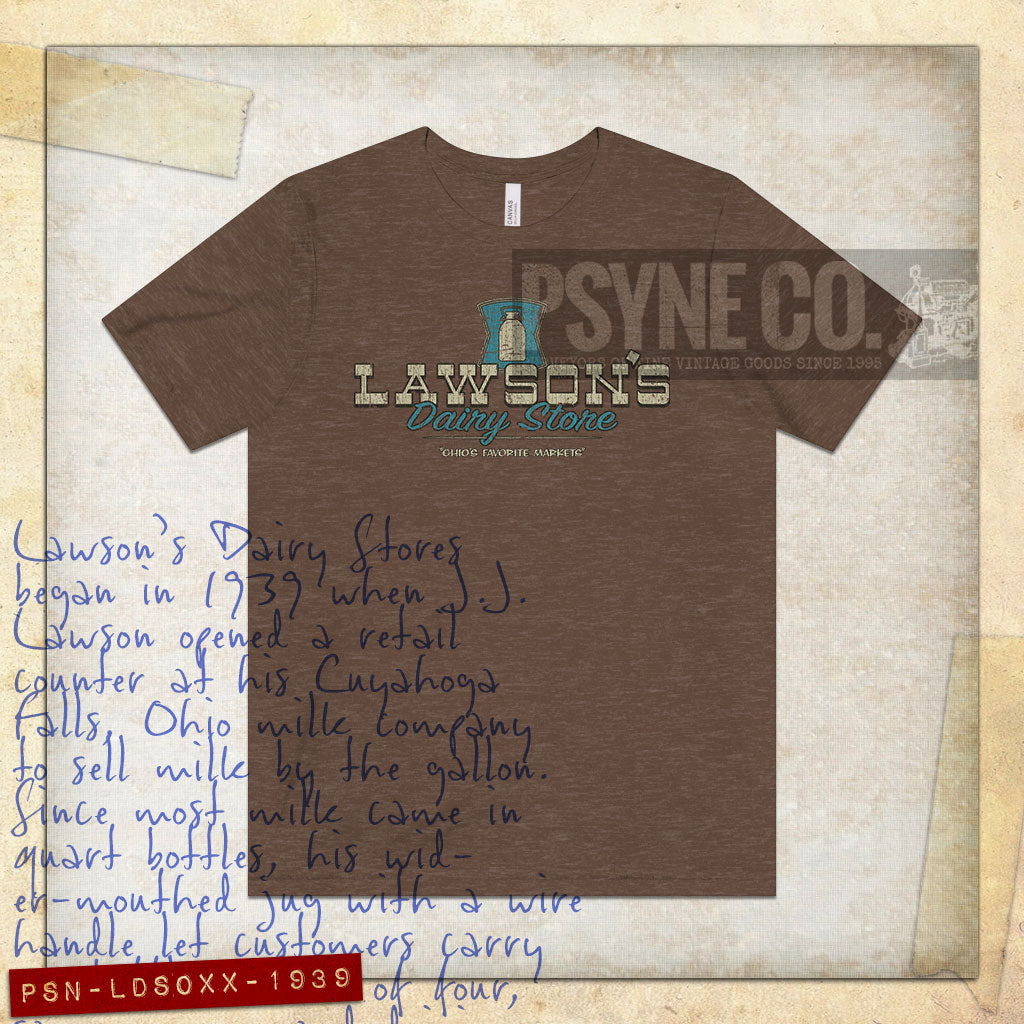 Lawson's Dairy Store Ohio 1939 Vintage Men's T-Shirt