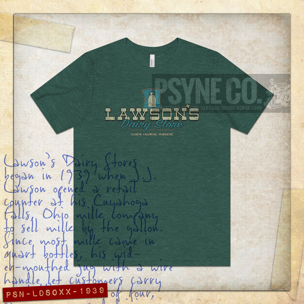 Lawson's Dairy Store Ohio 1939 Vintage Men's T-Shirt