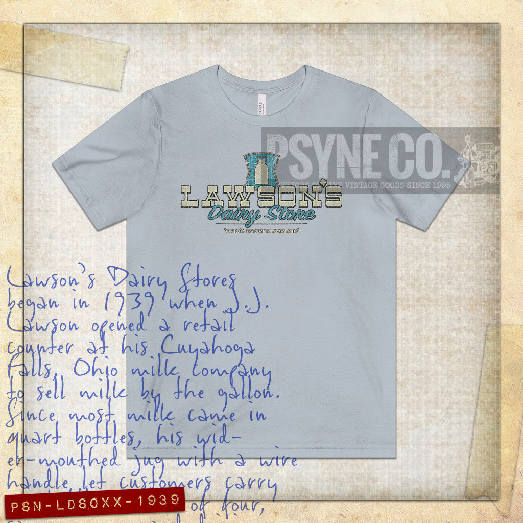 Lawson's Dairy Store Ohio 1939 Vintage Men's T-Shirt