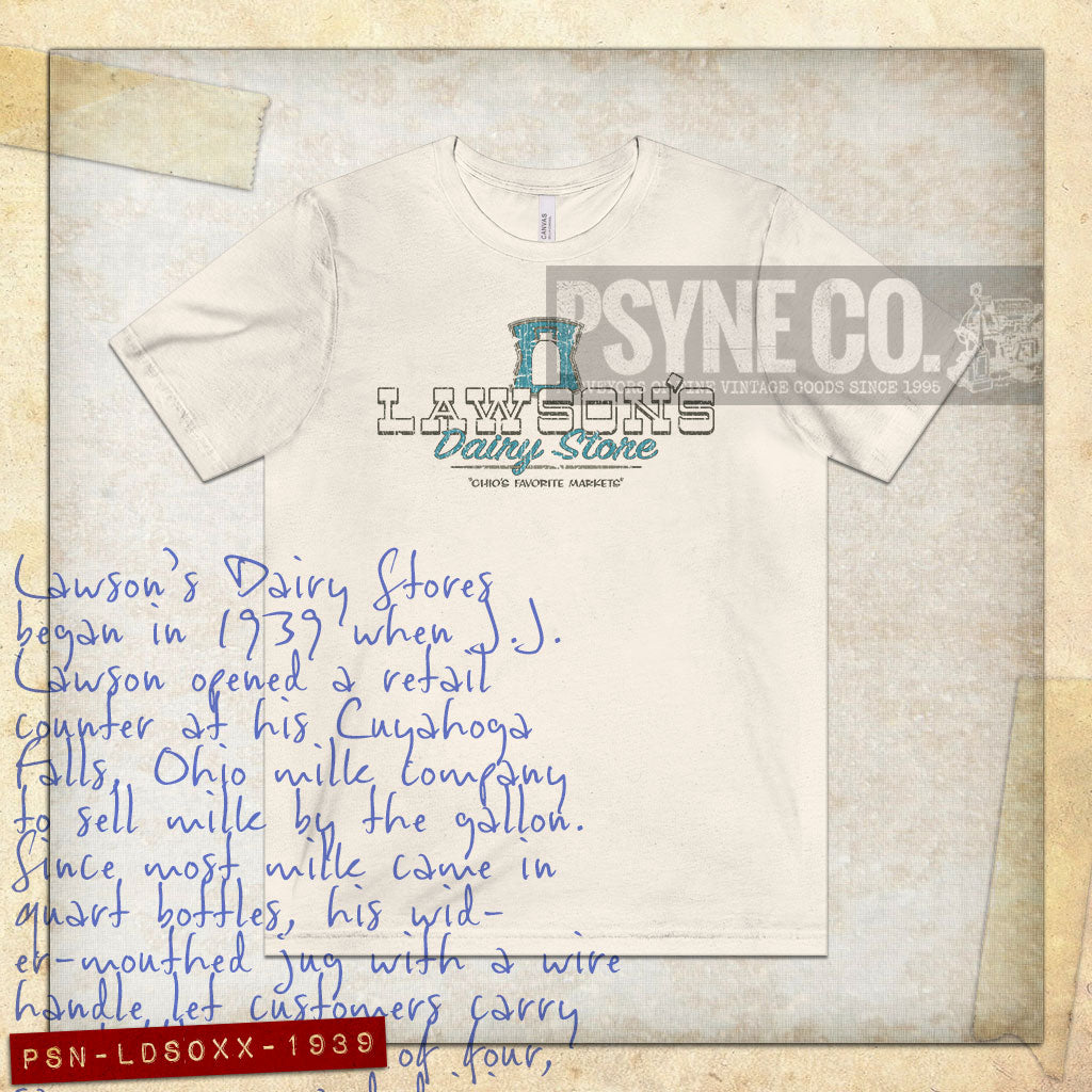 Lawson's Dairy Store Ohio 1939 Vintage Men's T-Shirt