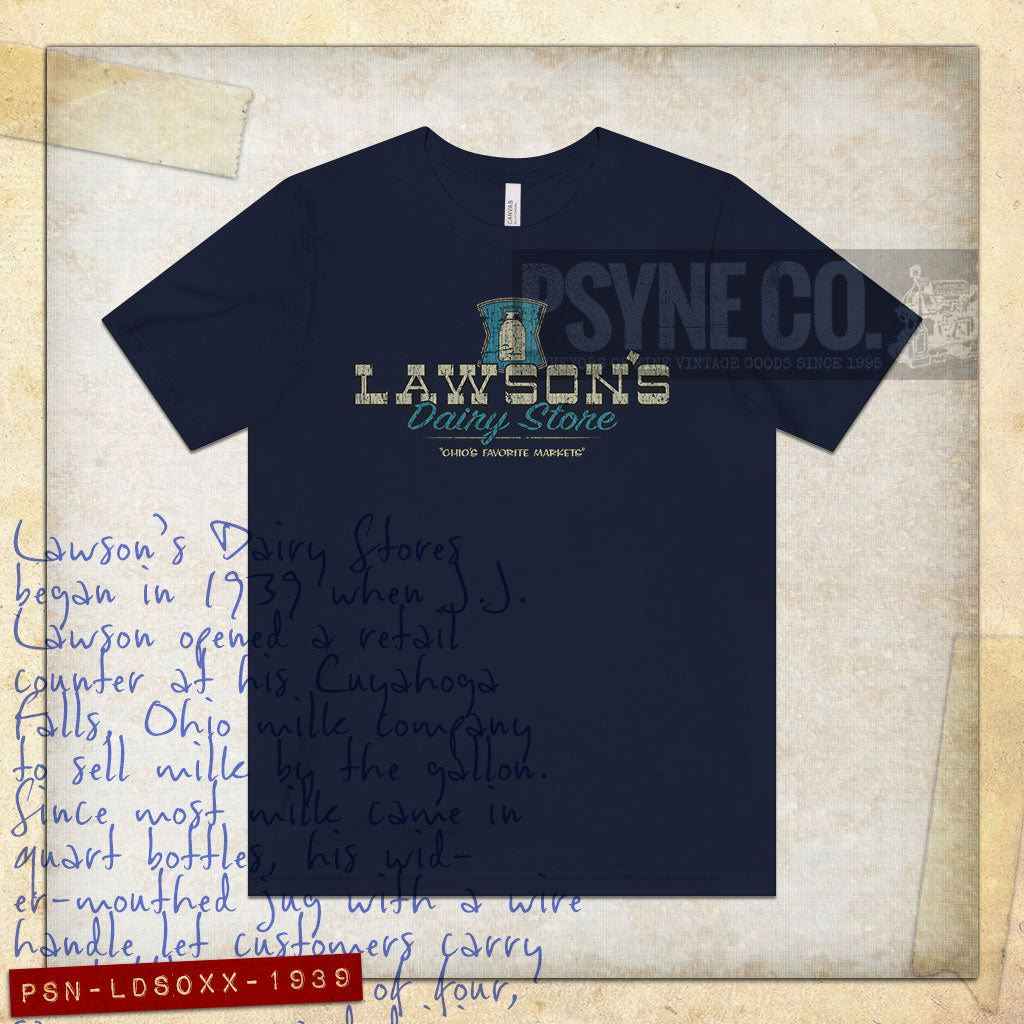 Lawson's Dairy Store Ohio 1939 Vintage Men's T-Shirt