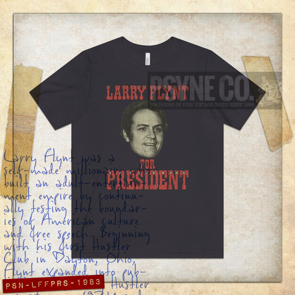 Larry Flynt for President 1983 Vintage Men's T-Shirt