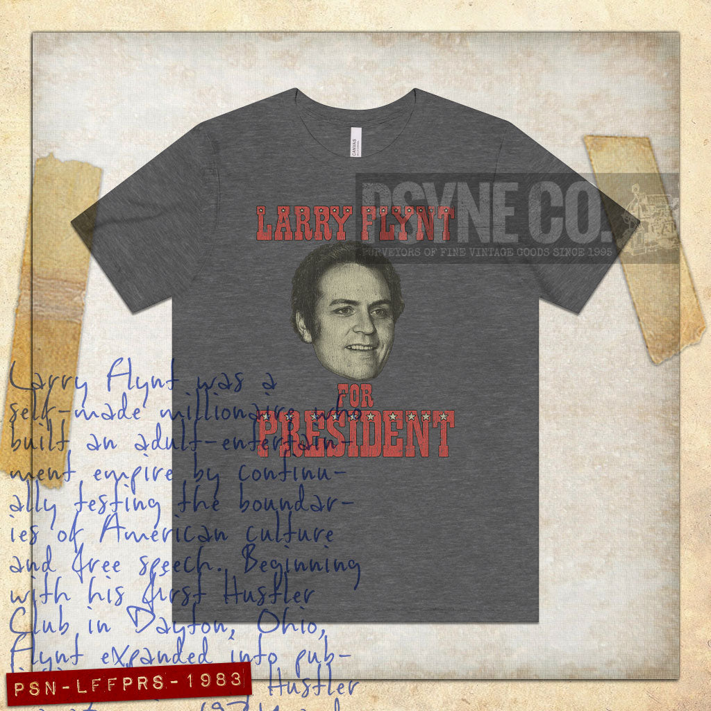 Larry Flynt for President 1983 Vintage Men's T-Shirt