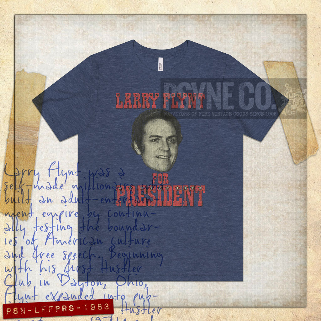 Larry Flynt for President 1983 Vintage Men's T-Shirt